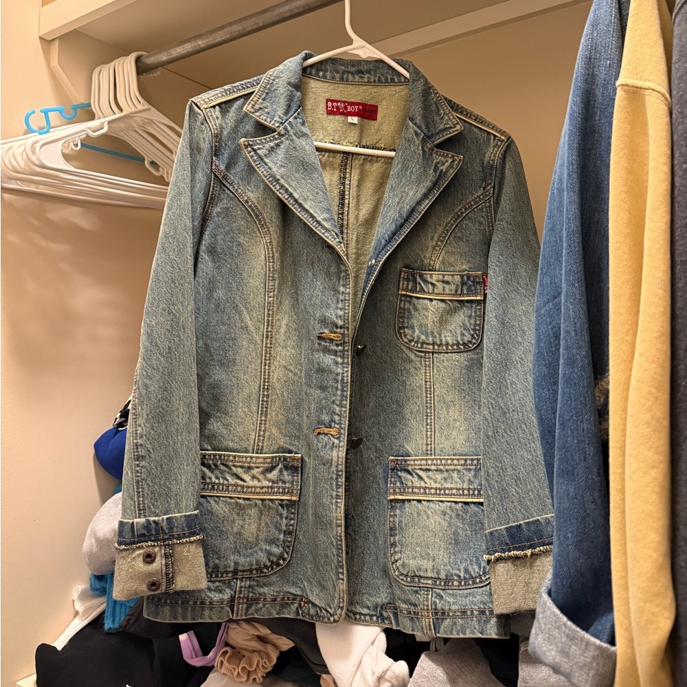 Light Blue Denim Blazer